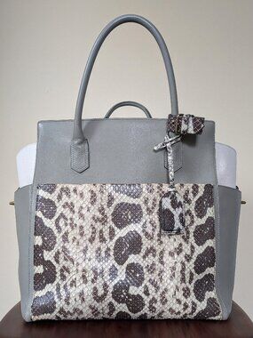 Reed Krakoff Atlantique Python And Leather Tote